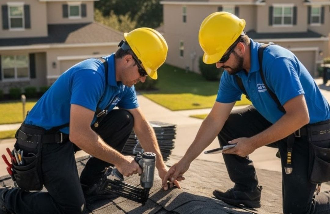 Licensed Orlando roofers repairing roof damage with premium materials — expert roof repair services by Orlando Pro Roofing.